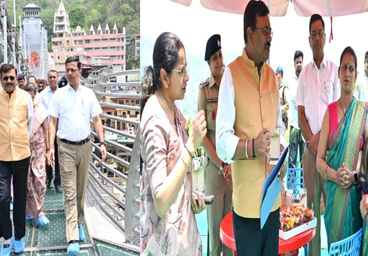 मुख्य सचिव आनंद बर्धन ने किया बजरंज सेतु का निरीक्षण