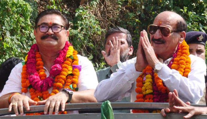 कैबिनेट मंत्री सुबोध उनियाल ने भाजपा प्रत्याशियों के लिए मांगे वोट