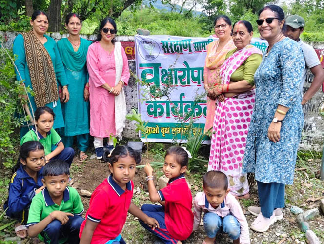 संरक्षण सामाजिक कल्याण समिति का पौधा रोपण अभियान जारी