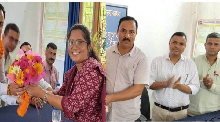 राजकीय शिक्षक संघ के प्रांतीय अध्यक्ष रविंद्र राणा का जीएचएस चौंपा में अभिनंदन
