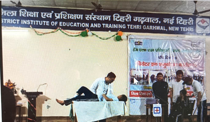डायट टिहरी में पांच दिवसीय थिएटर इन एजुकेशन कार्यशाला सपन्न