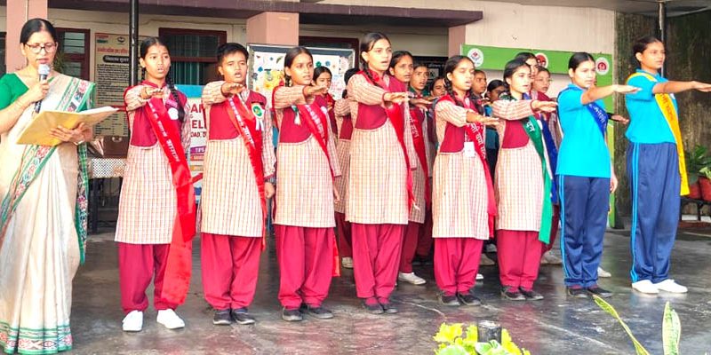 पीएम श्री जीजीआईसी राजपुर रोड में छात्रा परिषद एवं सदन कार्यकारिणी का गठन