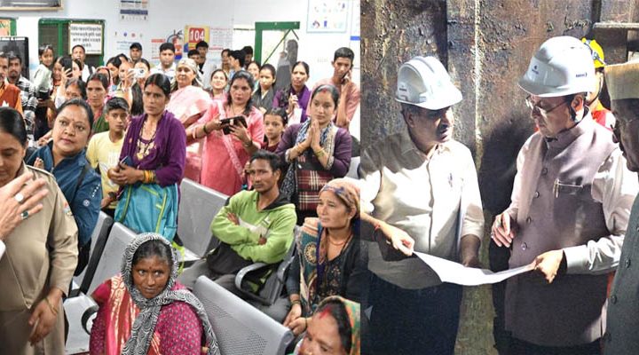मुख्यमंत्री धामी ने टनल हादसे का किया स्थलीय निरीक्षण, घायल श्रमिकों को मिले