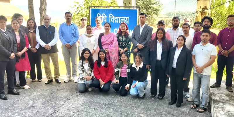 HNB गढ़वाल केंद्रीय विश्वविद्यालय  के एसआरटी परिसर के विधि विभाग में दीक्षा आरंभ कार्यक्रम