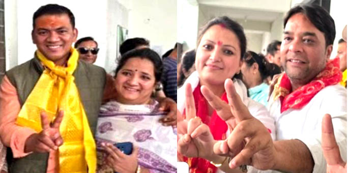 डीपीसी के चुनाव में राजेंद्र प्रेम सिंह बिष्ट और संध्या बिष्ट गोयल जीते